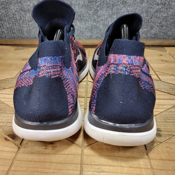 🔥 Nike Free 4.0 Flyknit Mens Dark Obsidian Low Top Running Shoes Mens Size 14 - Picture 7 of 12